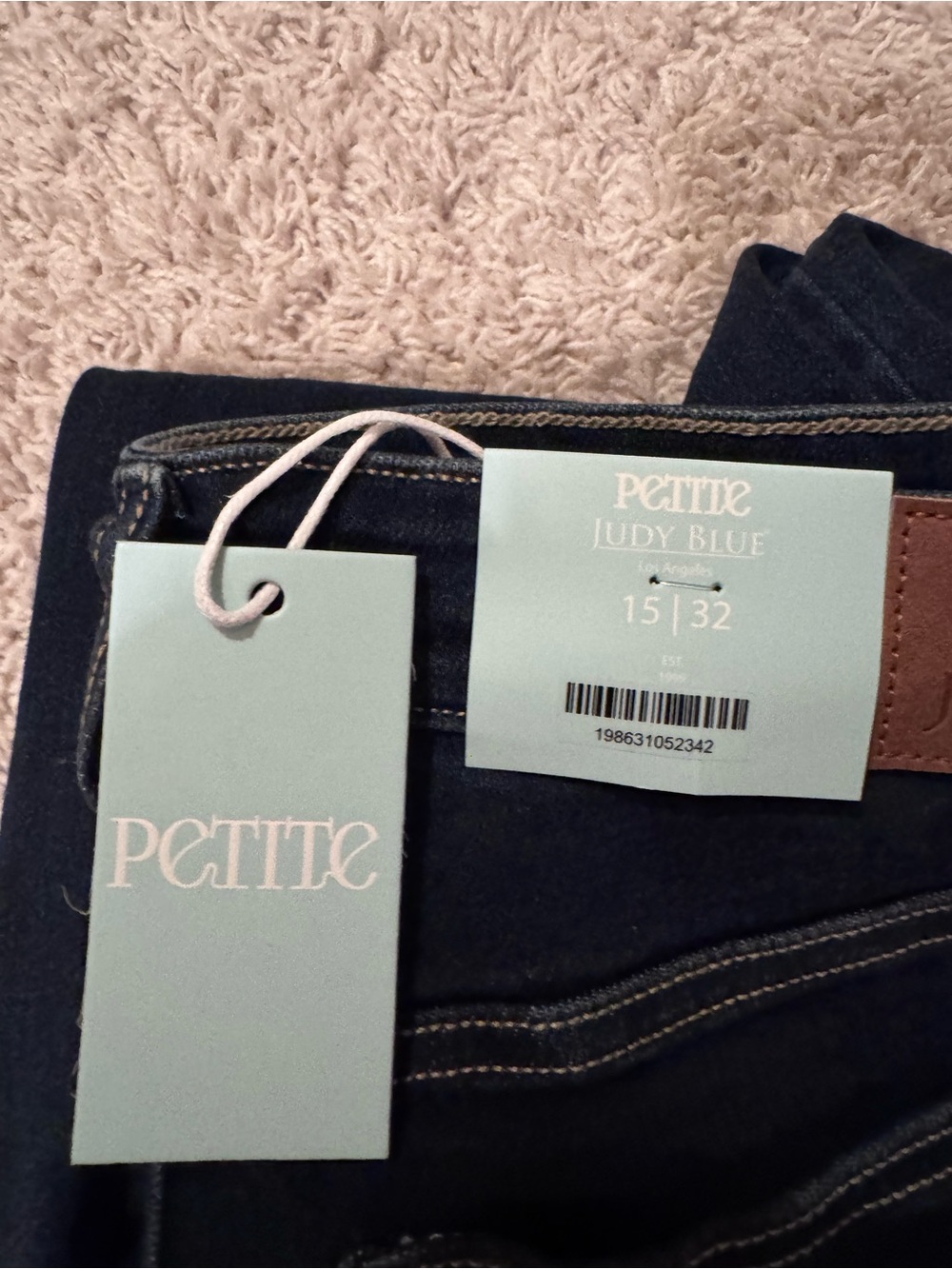 Judy Blue Petite Dark Blue Flare Jeans - Wide Leg